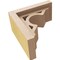 Ekena Millwork 3"W x 6"D x 6"H Classic Sheridan Rough Cedar Woodgrain TimberThane Corbel, Primed Tan CORUR03X06X06SHERCPR - alternate 5